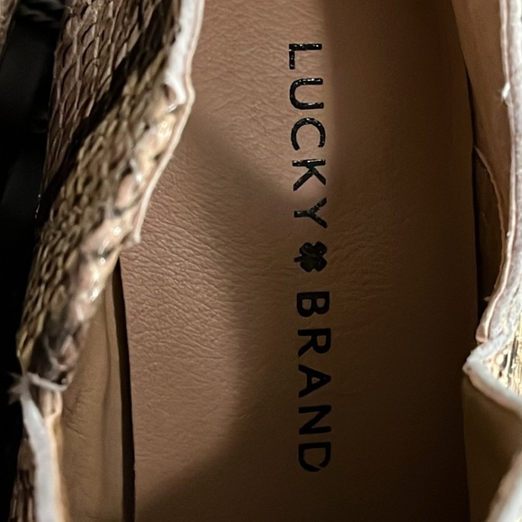 NEW LUCKY BRAND LK-Fausst Natural Multi Leia Snake 8M - Picture 8 of 12